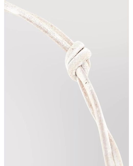 Our Legacy White Adjustable Bracelet Knot Detail Design for men