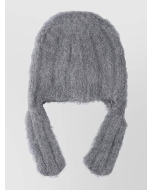 Maison Margiela Gray Textured Casual Scarf Refined Design for men