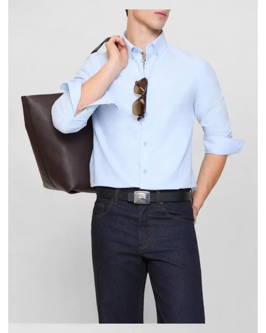 Burberry Blue Casual Shirts for men