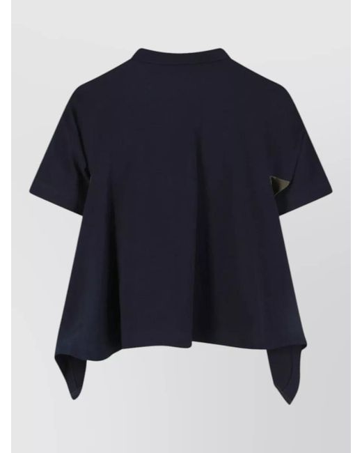 Sacai Blue T-Shirt Asimmetrica