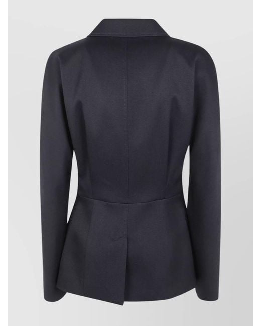 Lanvin Blue Wool Single-Breasted Tailored Blazer