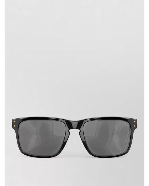 Oakley Gray Metal Accents Square Frame Tinted Sunglasses