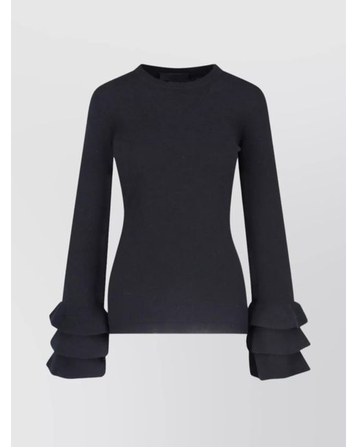Valentino Blue Crewneck Knitted Top