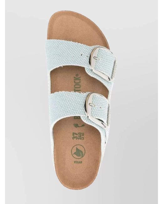 Birkenstock Green Suede Leather Double-Strap Sandals
