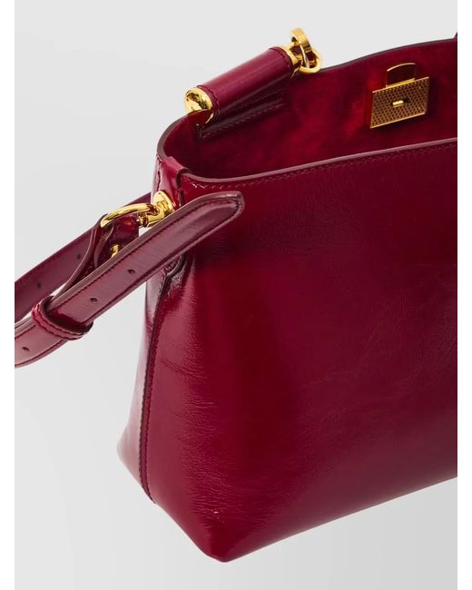 Dolce & Gabbana Purple Vittoria Calfskin Leather Tote Bag