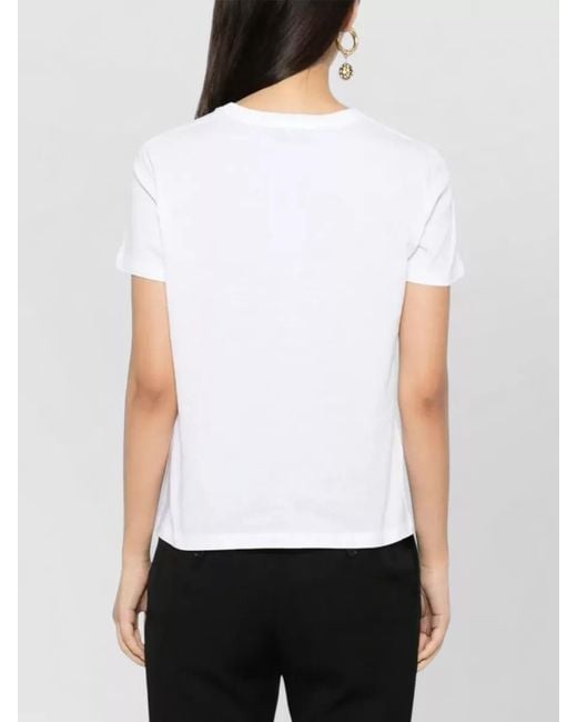 Tom Ford White Cotton Logo-Embroidered T-Shirt