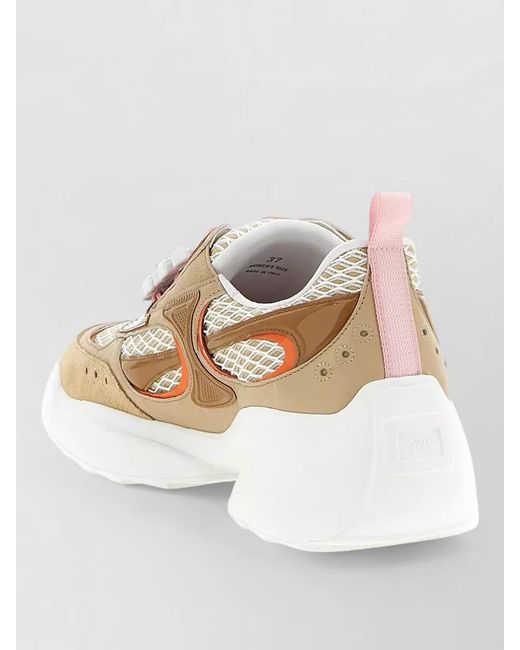 Roger Vivier Natural Leather Low-Top Sneakers
