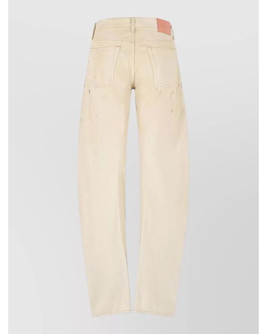 Acne Natural 2006F Loose Fit Cotton Jeans Trousers