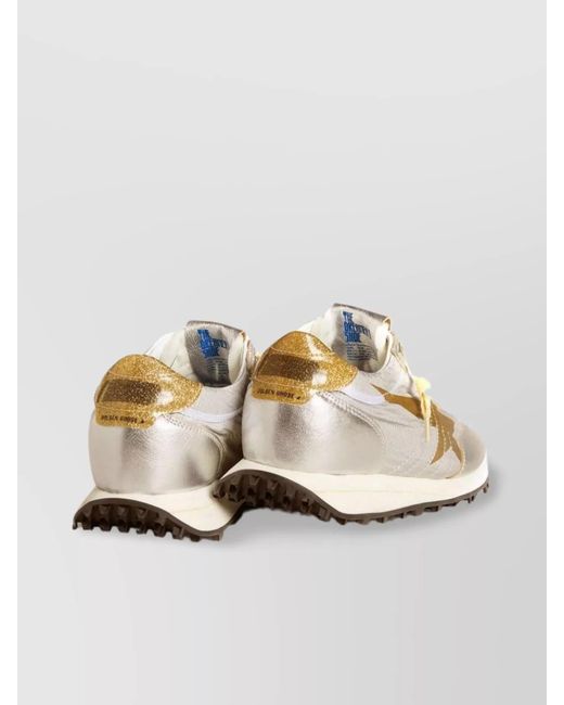 Golden Goose Deluxe Brand Natural Low Top Sneakers Accents