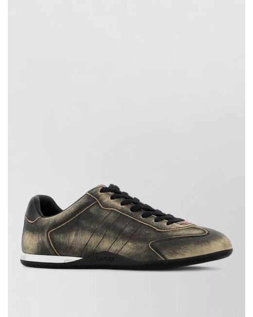 Gucci Multicolor Leather Low-Top Sneakers