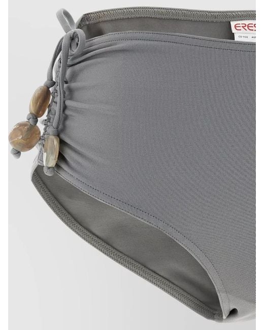 Eres Gray Christie High Waist Bikini Briefs Beaded Ties