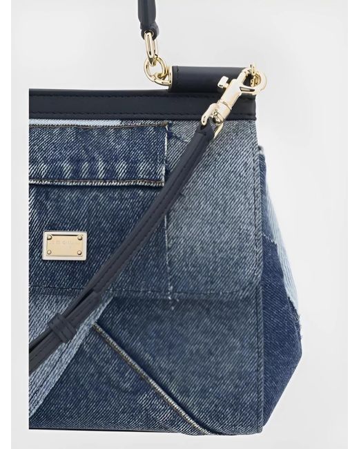 Dolce & Gabbana Blue Sicily Denim Cross-Body Bag