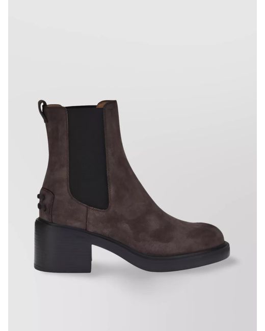 Tod's Brown Leather Ankle Boots