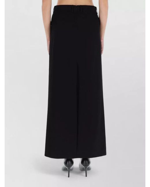 Balenciaga Black Long High-Rise Skirt