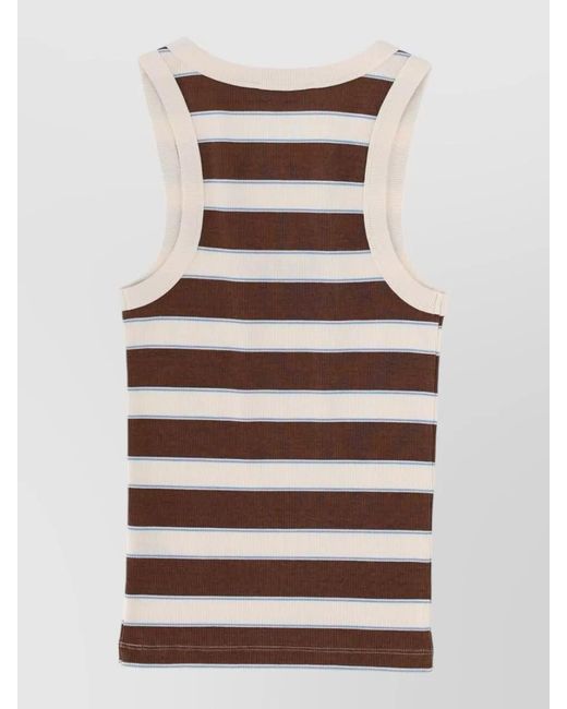 Mc2 Saint Barth Natural Logo Tank Top