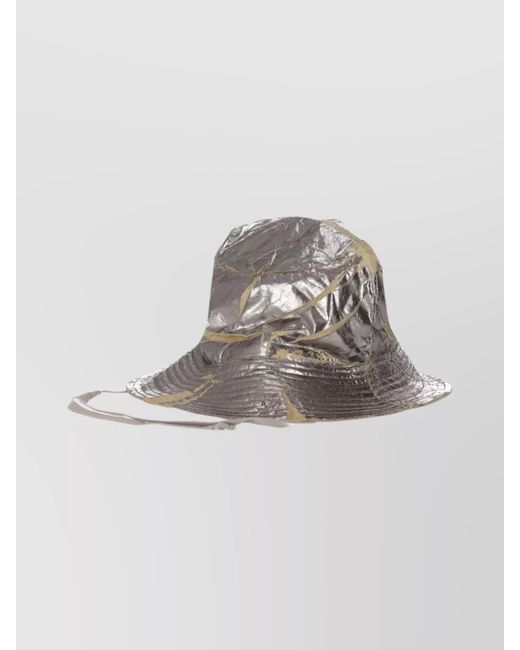 Rick Owens Metallic Nylon Bucket Hat