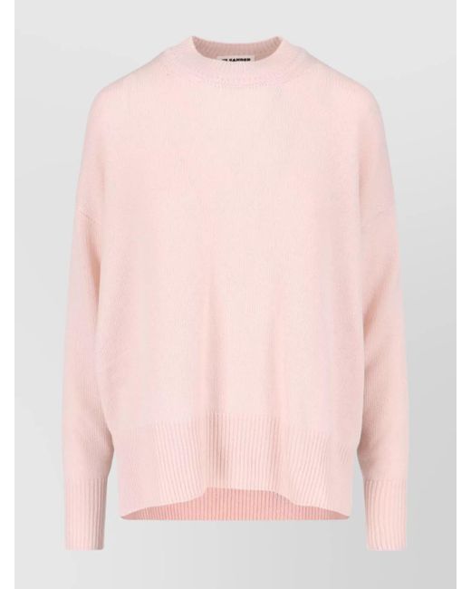 Jil Sander Pink Cashmere Crewneck Jumper