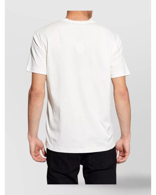 Giorgio Armani White Cotton Logo-Print T-Shirt for men