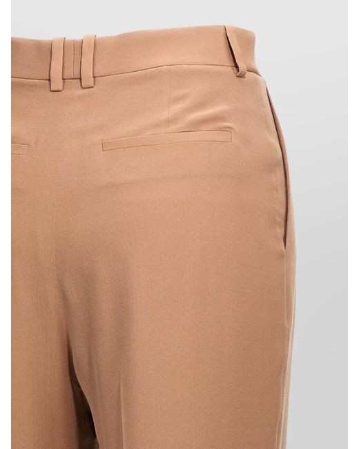 Saint Laurent Multicolor Silk High-Rise Straight-Leg Tailored Trousers