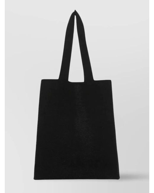 Palm Angels Black Logo Tote Bag for men