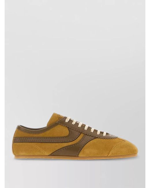 Dries Van Noten Multicolor Suede Leather Lace-Up Sneakers