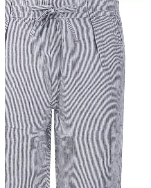 Ralph Lauren Gray Striped Pattern Pants Side Pockets Design for men