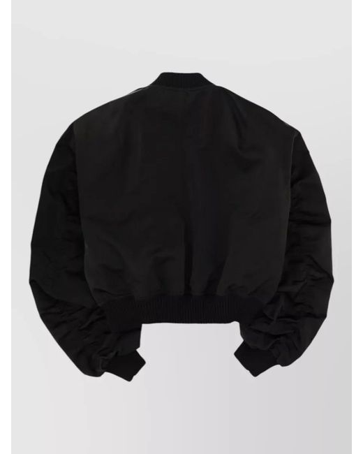 Rick Owens Black Oversized Bomber Jacket for men