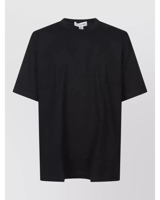 Comme des Garçons Black Logo Crew Neck Short Sleeve T Shirt for men