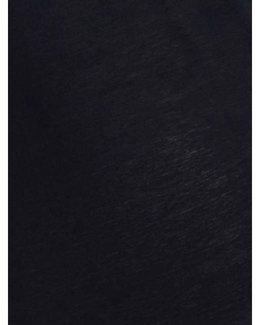 Jil Sander Blue Cotton Slim-Fit Logo-Print T-Shirt