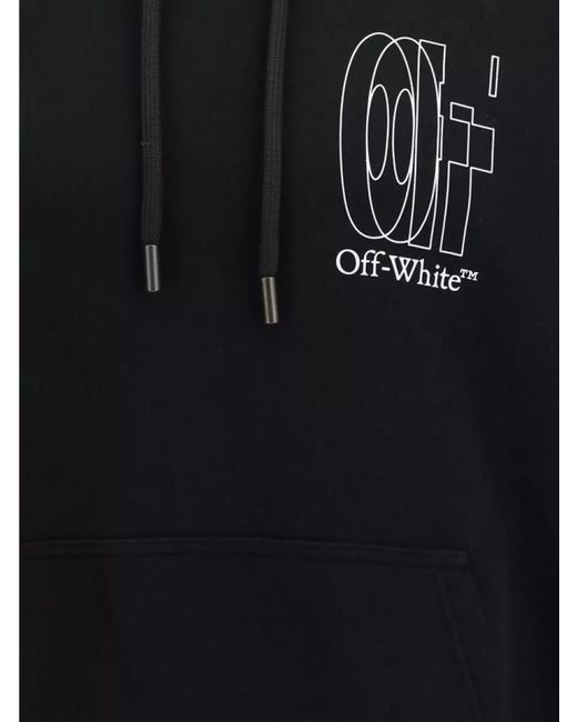 Off-White c/o Virgil Abloh Blue Cotton Hoodie for men