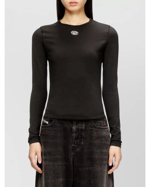 DIESEL Black Long-Sleeve T-Shirt