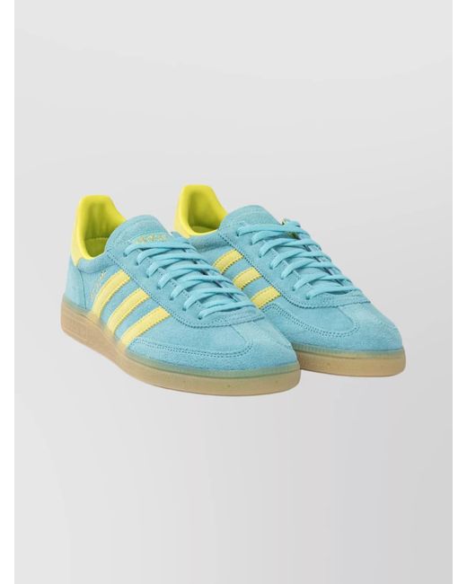 Adidas Originals Blue Suede Leather Handball Spezial Low-Top Sneakers