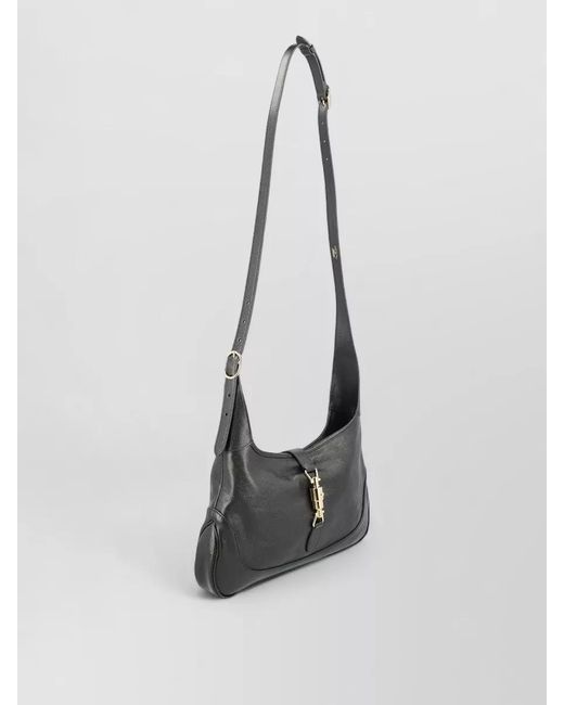 Gucci Black Jackie Shoulder Bag Adjustable Strap Buckle
