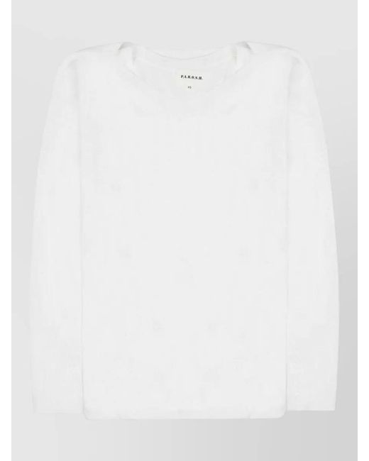 P.A.R.O.S.H. White Linen Blend Jumper