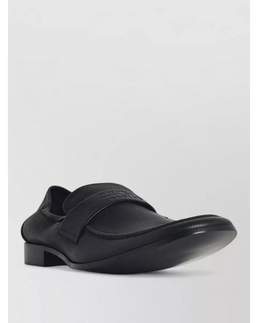 MM6 by Maison Margiela Multicolor Swing Toe Leather Loafers Textured Finish for men