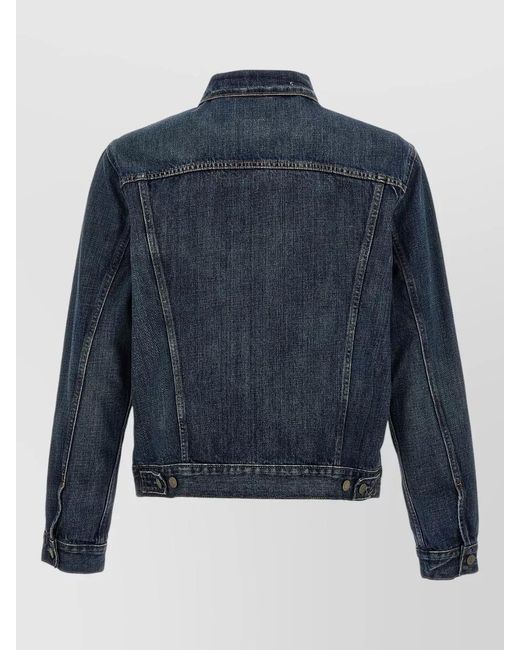 Polo Ralph Lauren Blue Jacket Chest Pockets Contrast Stitching for men