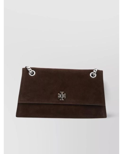 Tory Burch Brown Kira Turnlock Shoulder Bag
