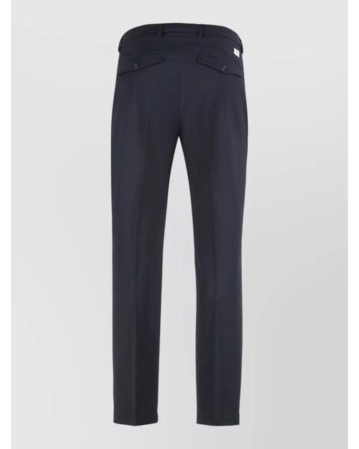 Department 5 Blue Idol Chino Tailored Pants Belt Loops for men