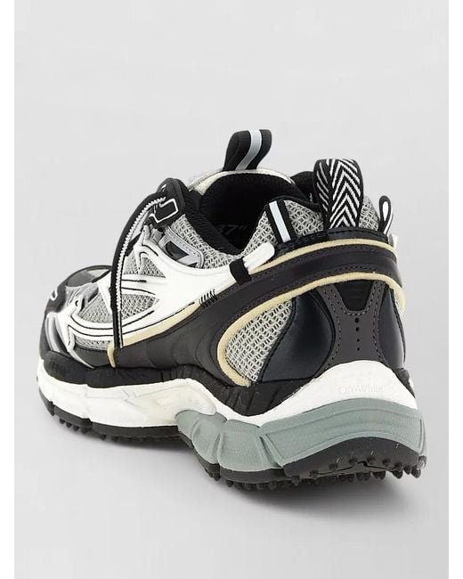 Off-White c/o Virgil Abloh Metallic Leather Low-Top Sneakers