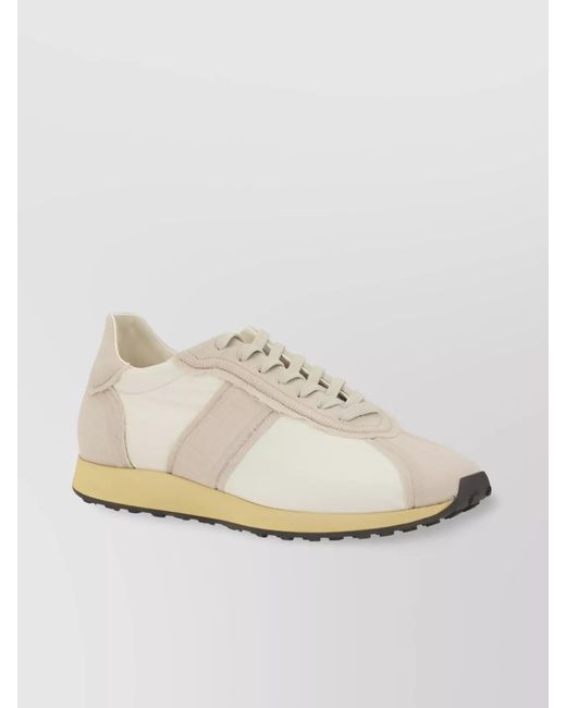 The Row Natural Canvas Low-Top Sneakers