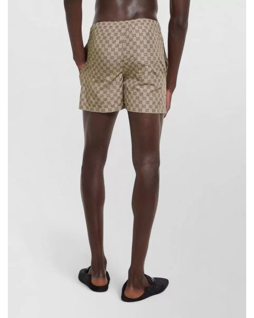 Gucci Natural Polyester Swim Shorts for men