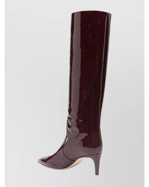 Paris Texas Brown Leather Stiletto Boots