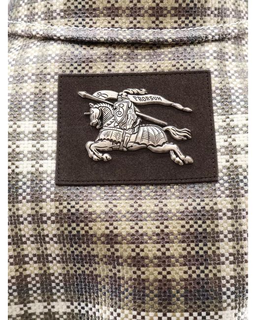 Burberry Gray Foxfield Madras Trench Coat Belted for men