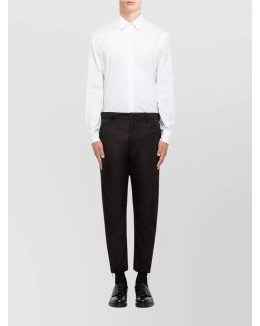 Prada Black Straight-Leg Trousers for men