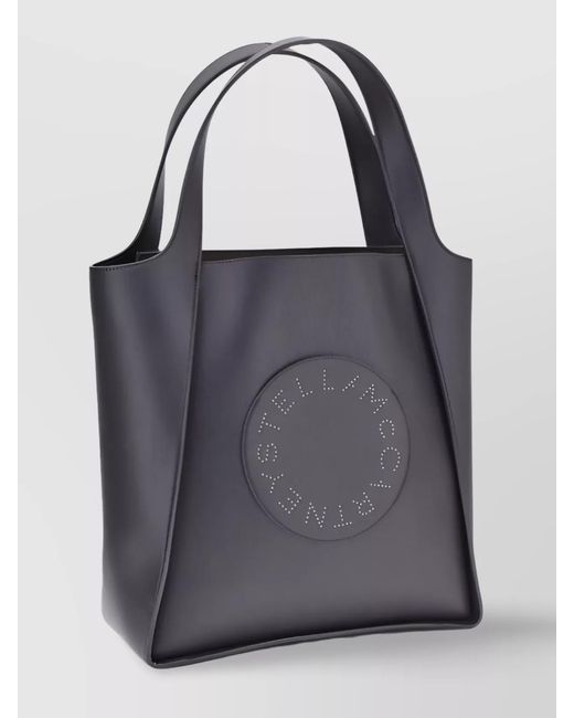 Stella McCartney Black Stella Logo Shoulder Bag