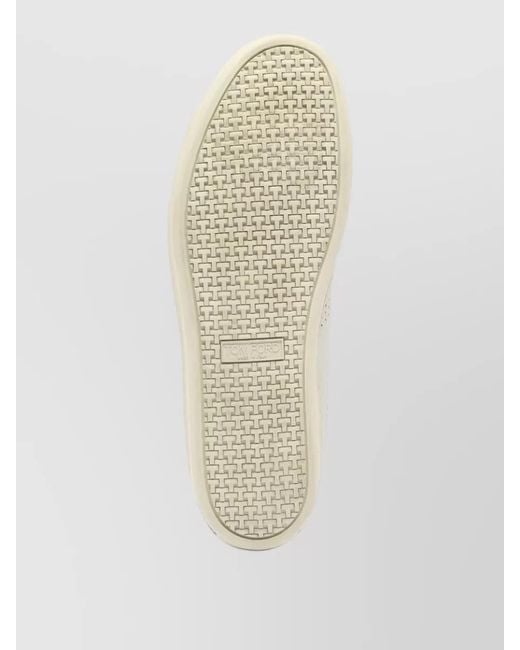 Tom Ford Natural Lace Up Sneakers Round Toe Rubber Sole for men