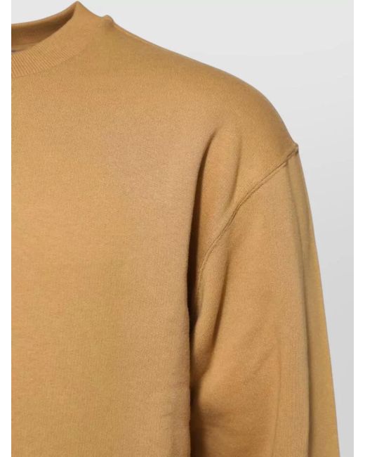 Dolce & Gabbana Natural Cotton Dg Logo Crew Neck Sweater for men