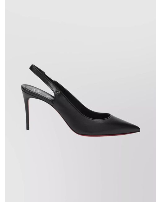 Christian Louboutin Black Sporty Kate Slingback Pointed Toe Stiletto