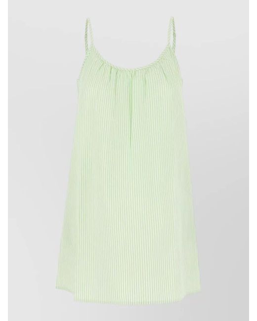 Polo Ralph Lauren Green Cotton Dress Lightweight Fabric Spaghetti Straps