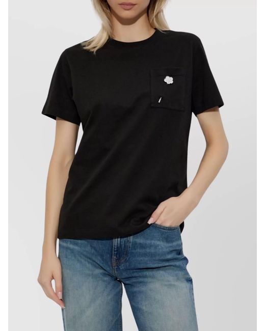KENZO Black Cotton Crew Neck Short Sleeve T-Shirt